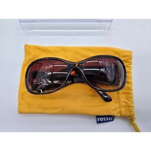 Fossil Sunstone FS3040 Womens Tortoise Shell Sunglasses With Rhinestone Details